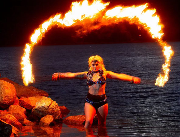 Brisbane Fire dancer